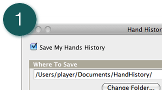 Step 1 - Enable Hand Histories